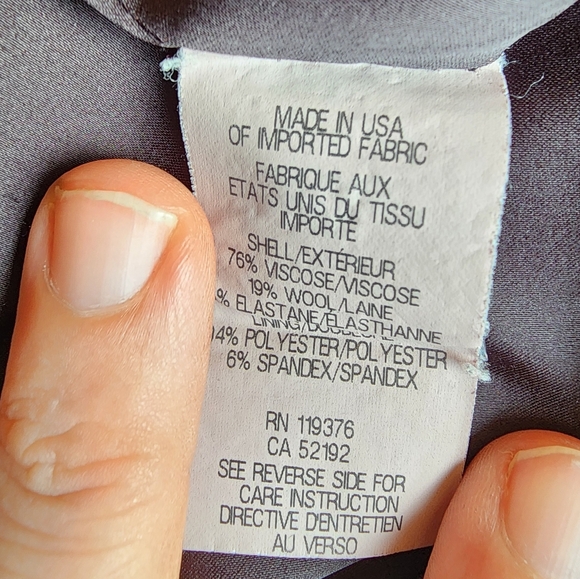 Helmut Lang L black drape top viscose GUC with snags - Picture 10 of 11